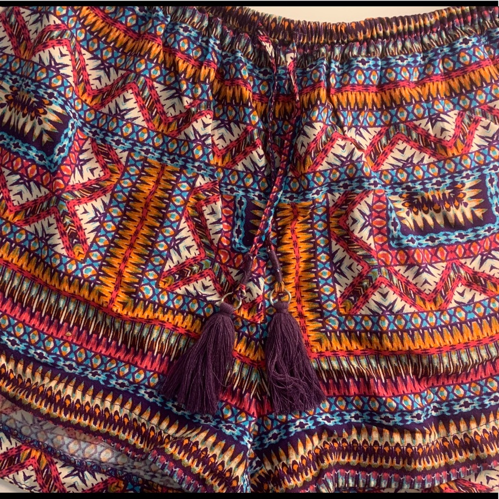 Aztec print shorts